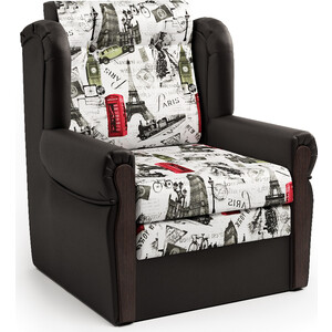 Кресло-кровать Шарм-Дизайн Классика М шоколад и велюр кровать mebel ars мишель 140 см велюр молочный шоколад нв 178 13