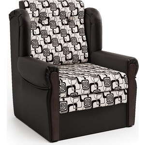 Кресло-кровать Шарм-Дизайн Классика М шоколад и ромб угловой диван шарм дизайн ария левый экокожа шоколад и серый шенилл