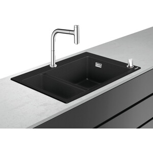 

Кухонная мойка и смеситель Hansgrohe C51-F635-09 черный/хром (43220000), C51-F635-09 черный/хром (43220000)