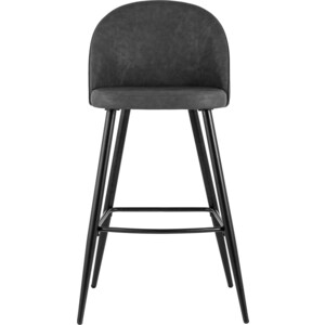 фото Стул барный stool group лион темно-серая экокожа черные ножки bc-99004b hdl-8 dual