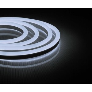 фото Лента feron светодиодная неоновая влагозащищенная 12w/m 144led/m 2835smd холодный белый 50m ls721 32710