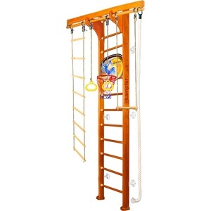 фото Детский спортивный комплекс kampfer wooden ladder wall basketball shield №3 классический высота 3 м белый