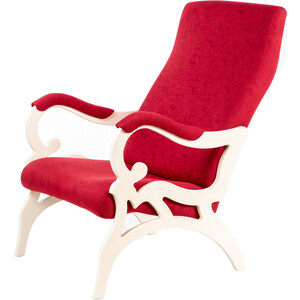 фото Кресло мебелик венеция ткань бордо/каркас дуб шампань