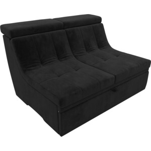 Модуль Лига Диванов Холидей Люкс раскладной диван велюр черный модуль лига диванов холидей люкс раскладной диван велюр