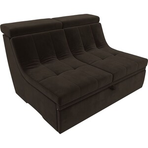 Модуль Лига Диванов Холидей Люкс раскладной диван микровельвет коричневый модуль лига диванов холидей люкс кресло микровельвет коричневый