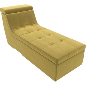 Модуль Лига Диванов Холидей Люкс канапе микровельвет желтый модуль лига диванов холидей люкс кресло микровельвет зеленый