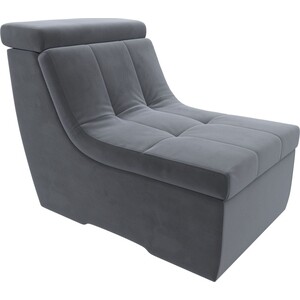 фото Модуль лига диванов холидей люкс кресло велюр серый