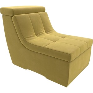 Модуль Лига Диванов Холидей Люкс кресло микровельвет желтый модуль лига диванов холидей люкс кресло микровельвет зеленый