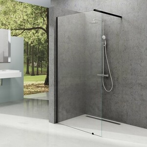 фото Душевой уголок ravak walk-in wall 120x90 прозрачное, черный (gw9wg0300z1, gwd010003018)