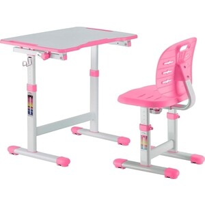 Комплект парта + стул трансформеры FunDesk Omino pink
