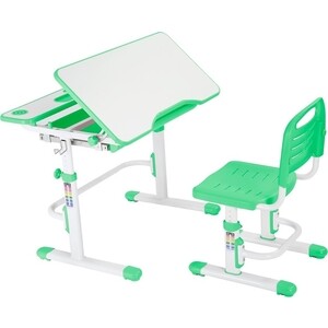 фото Комплект парта + стул трансформеры fundesk botero green cubby