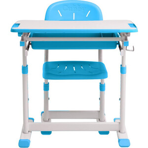 Комплект парта + стул трансформеры FunDesk Sorpresa blue Cubby - фото 3
