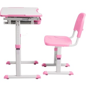 Комплект парта + стул трансформеры FunDesk Sorpresa pink Cubby - фото 5