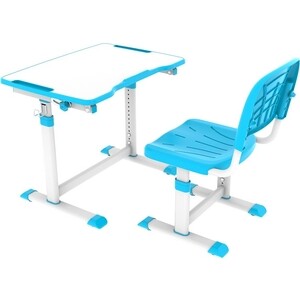 Комплект парта + стул трансформеры FunDesk Olea blue Cubby - фото 1