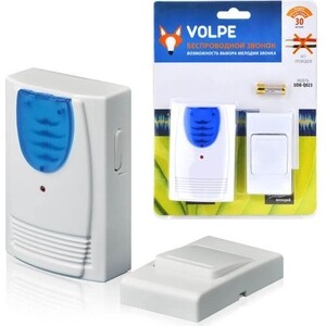 

Звонок Volpe беспроводной (11016) UDB-Q023 W-R1T1-16S-30M-WH, беспроводной (11016) UDB-Q023 W-R1T1-16S-30M-WH