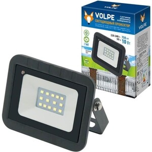 фото Прожектор volpe светодиодный (ul-00003168) 10w 6500k ulf-q512 10w/dw sensor ip65 220-240b black