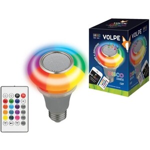 фото Светильник volpe светодиодный светильник-проектор (ul-00003997) disko uli-q340 5w/rgb/e27 silver