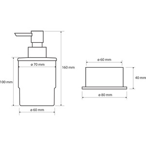Дозатор для жидкого мыла Bemeta Omega стекло матовое (138109161)