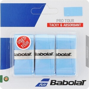 Овергрип Babolat Pro Tour X3, арт. 653037-113, упак. по 3 шт, 0.6 мм, 115 см, голубой