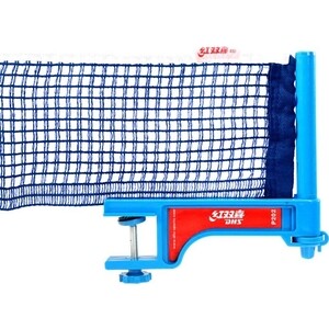 фото Сетка для настольного тенниса dhs p202, в компл. с пластмас. стойками, синяя