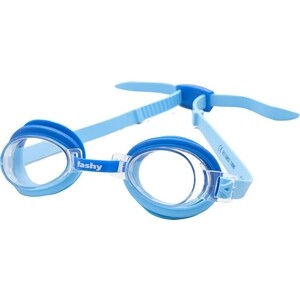 фото Очки для плавания fashy top jr арт. 4105-06, прозрачные линзы, регулир.перенос., сине-голубая оправа