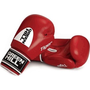Перчатки боксерские GREEN HILL TIGER арт. BGT-2010c-12-RD, 12 oz, натуральная кожа, красные