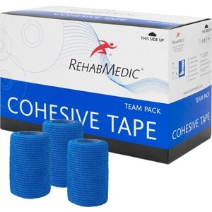 

Тейп Rehab Cohesive Tape, арт. RMV0213BL, поливискоза, 7.5см x 4.6м, уп. 20 шт, син, Cohesive Tape, арт. RMV0213BL, поливискоза, 7.5см x 4.6м, уп. 20 шт, син