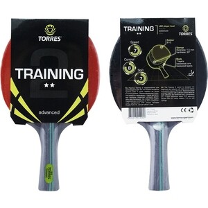 фото Ракетка для настольного тенниса torres training 2*, арт. tt0006, для любителей, накладка 1,5 мм, конич. ручка