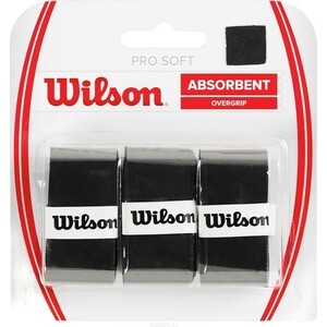 

Овергрип Wilson Pro Soft Overgrip, арт. WRZ4040BK, 0,5 мм, размер 2,5см*120см,3 шт, черный, Pro Soft Overgrip, арт. WRZ4040BK, 0,5 мм, размер 2,5см*120см,3 шт, черный
