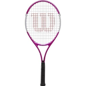 Ракетка для большого тенниса Wilson Ultra Pink25 GR00, арт. WR027810U, для 9-10 лет, алюминий,со струнами,роз-бел-черн