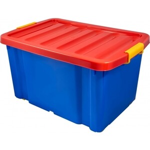 

Ящик на роликах Plast Team Jumbo 60л синий, Jumbo 60л синий