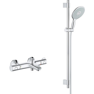 фото Термостат для ванны grohe grohtherm 800 с душевым гарнитуром, хром (34567000, 27750000)