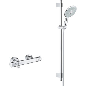 фото Термостат для душа grohe grohtherm 800 cosmopolitan с душевым гарнитуром, хром (34765000, 27750000)