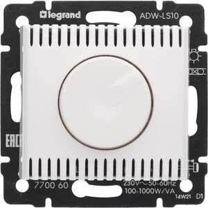 фото Диммер legrand поворотный valena 1000w белый 770060