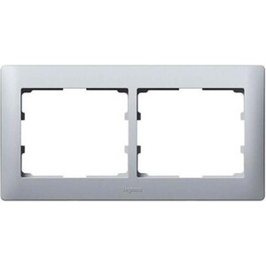 

Рамка Legrand 2-постовая Galea Life алюминий 771302, 2-постовая Galea Life алюминий 771302