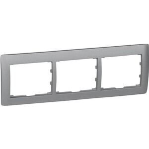 

Рамка Legrand 3-постовая Galea Life алюминий 771303, 3-постовая Galea Life алюминий 771303