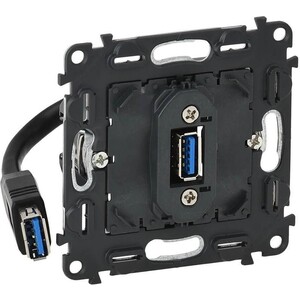 

Розетка Legrand USB Valena Мех In Matic 753082, USB Valena Мех In Matic 753082