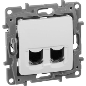

Розетка Legrand компьютерная 2xRJ45 Etika 6 кат UTP белая 672254, компьютерная 2xRJ45 Etika 6 кат UTP белая 672254