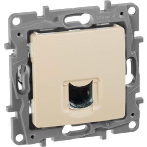 фото Розетка legrand компьютерная rj45 etika 6 кат utp слоновая кость 672353