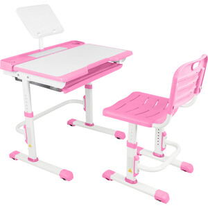 Парта-трансформер со стулом Капризун A7-pink