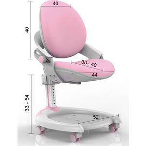 фото Кресло mealux zmax-15 plus (y-710) pn light белый металл/обивка светло-розовая однотонная