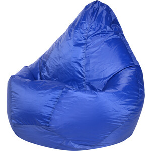 Кресло-мешок Bean-bag Груша синее оксфорд XL мешок для буксировочных ремней и динамических строп 420х500 мм оксфорд 210 олива
