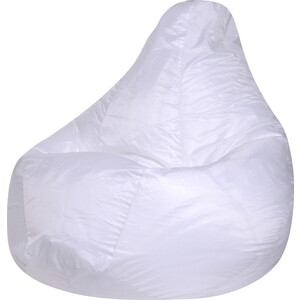 Кресло-мешок Bean-bag Груша белое оксфорд XL кресло мешок груша среднее диаметр 75 см высота 120 см принт айскрим