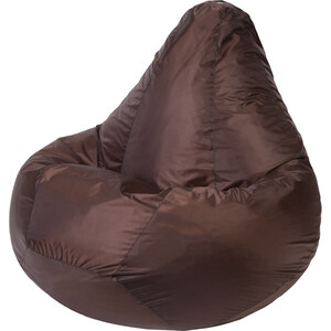 Кресло-мешок Bean-bag Груша коричневое оксфорд XL кресло мешок bean bag груша темно синее оксфорд xl