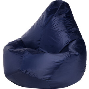 Кресло-мешок Bean-bag Груша темно-синее оксфорд XL мешок для буксировочных ремней и динамических строп 420х500 мм оксфорд 210 олива