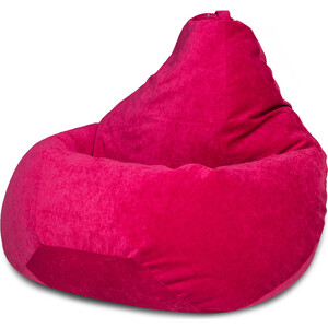Кресло-мешок Bean-bag Груша малиновый микровельвет XL кресло мешок bean bag груша пузырьки xl