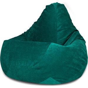 Кресло-мешок Bean-bag Груша изумрудный микровельвет XL кресло мешок bean bag груша бирюзовый микровельвет xl