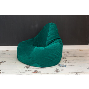 Кресло-мешок Bean-bag Груша изумрудный микровельвет XL - фото 3