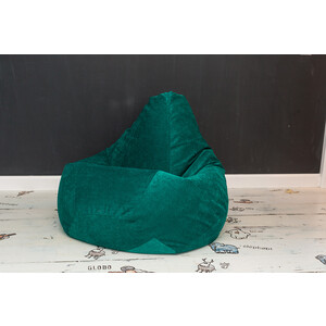 Кресло-мешок Bean-bag Груша изумрудный микровельвет XL - фото 4