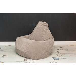 Кресло-мешок Bean-bag Груша бежевый микровельвет XL